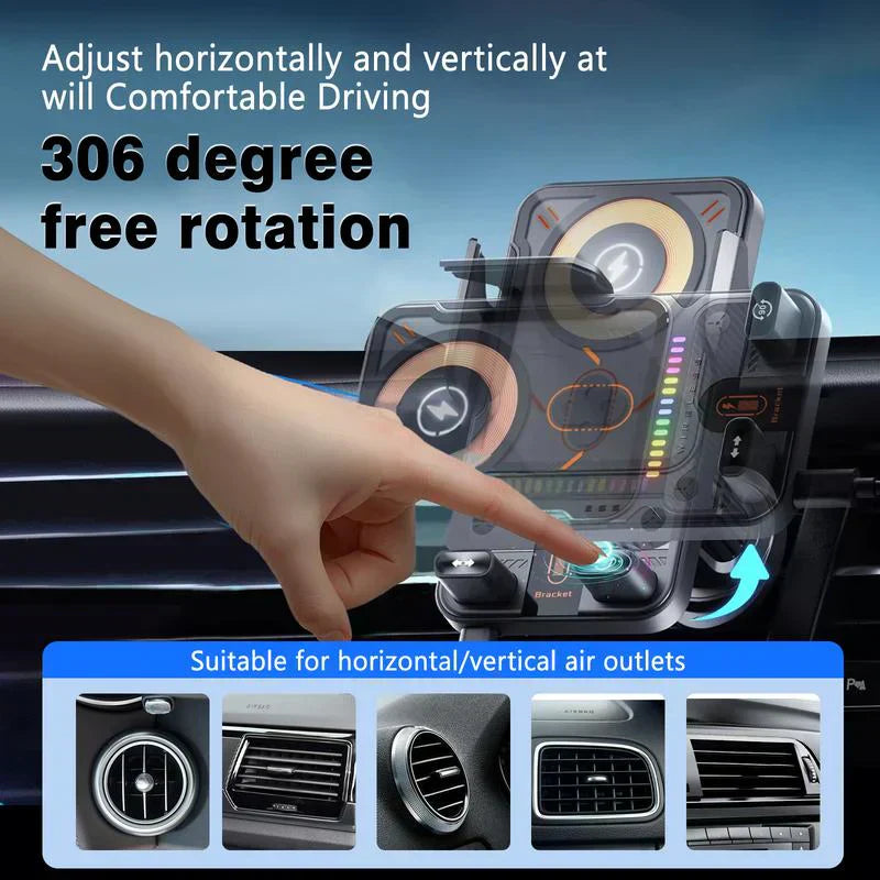 Best-Selling 2-in-1 Car Phone Holder + Wireless Charger