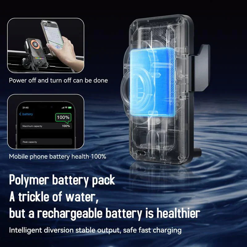 Best-Selling 2-in-1 Car Phone Holder + Wireless Charger