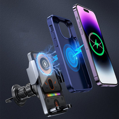 Best-Selling 2-in-1 Car Phone Holder + Wireless Charger